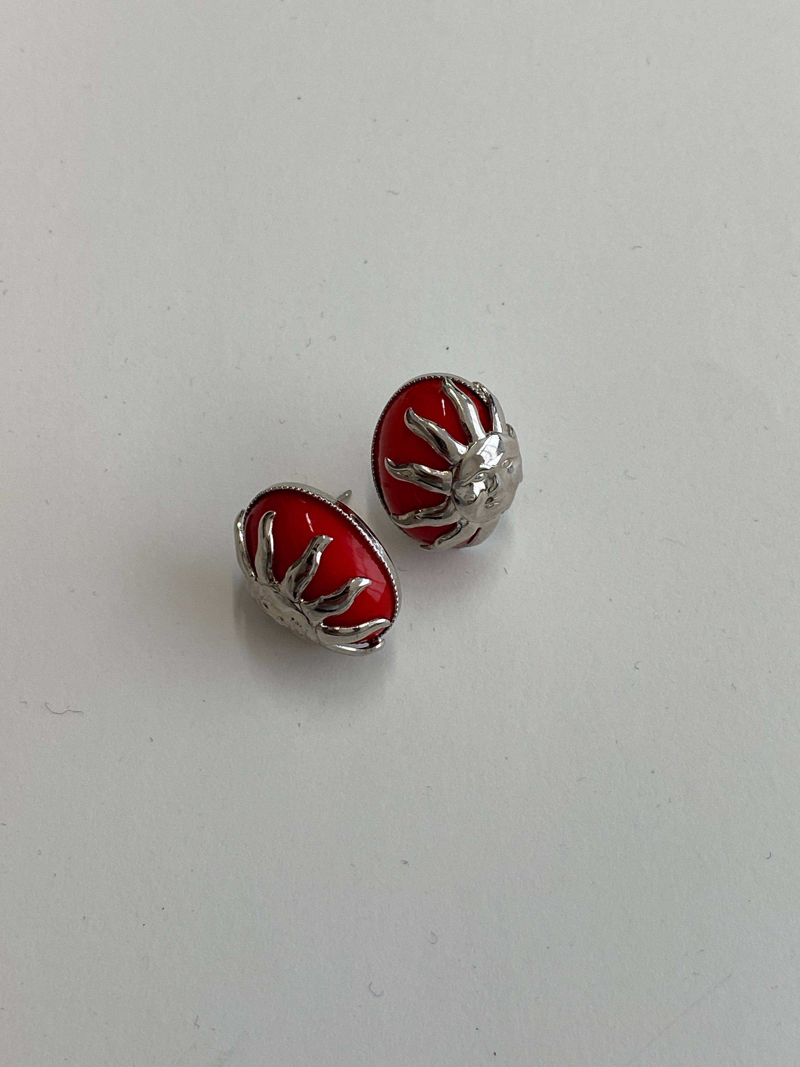 RED SUN EARRINGS