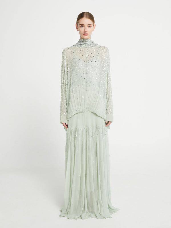 albus lumen crochet dress Verde Contrast Crochet Dress, Only at www.albuslumen.com | Albus Lumen