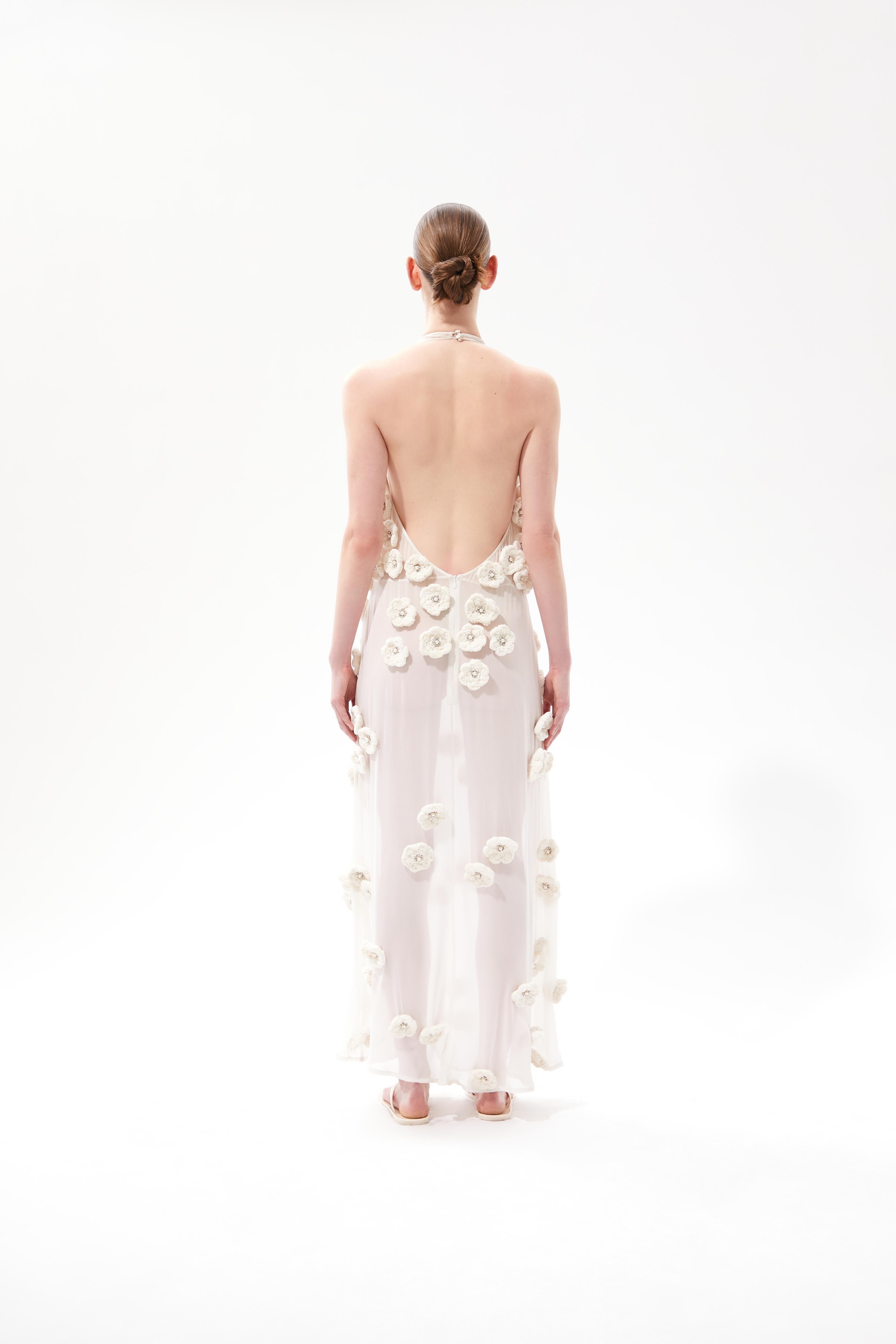 FELLINI BLANC HALTER DRESS I